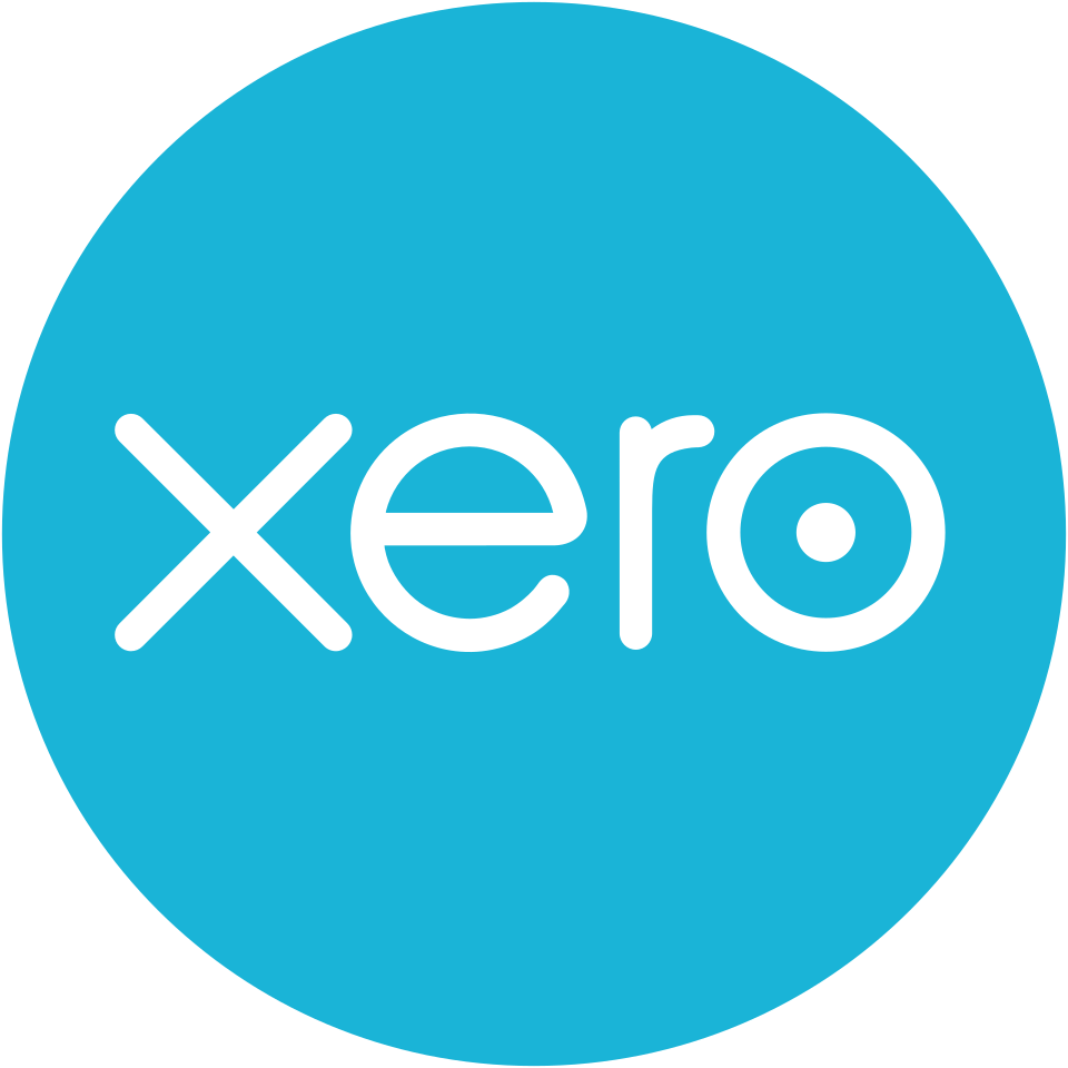 Round turquoise logo featuring the word 'xero' in white, with a circle in the letter 'o.'